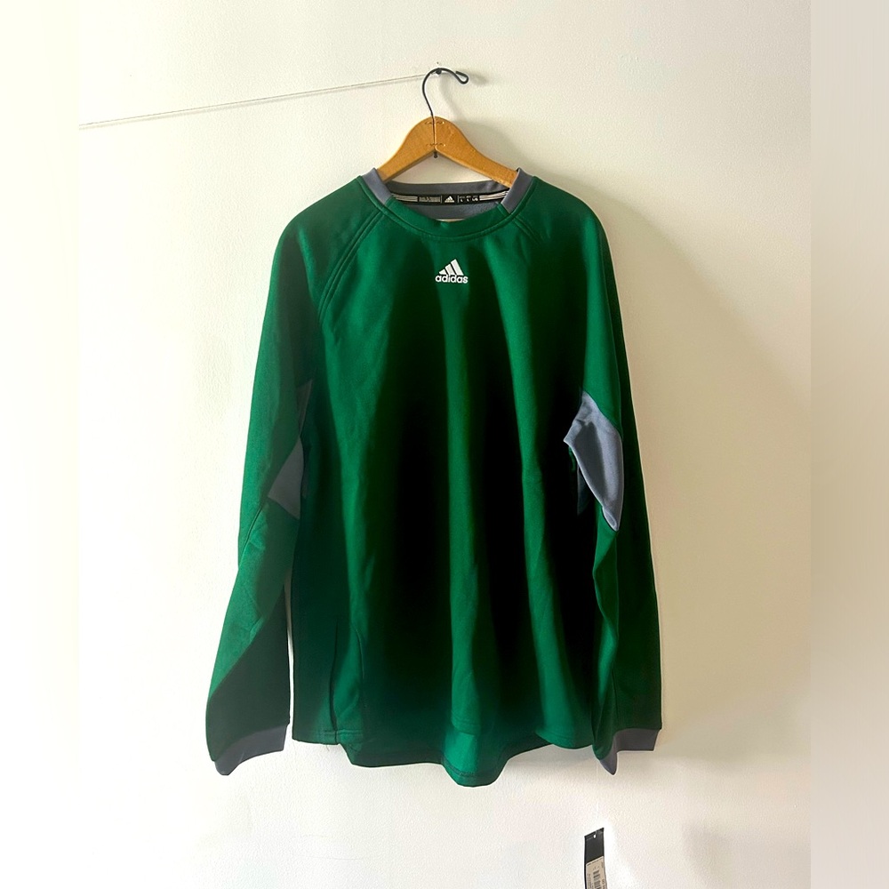 Adidas Green Thermal Long Sleeve Baseball/Soccer L NWT
